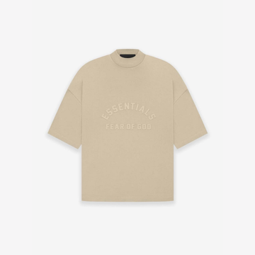 Short-Sleeve Mock Neck Oversized Tee