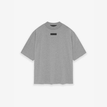 Heavyweight Cotton Jersey T-Shirt with Rubberized Chest Logo