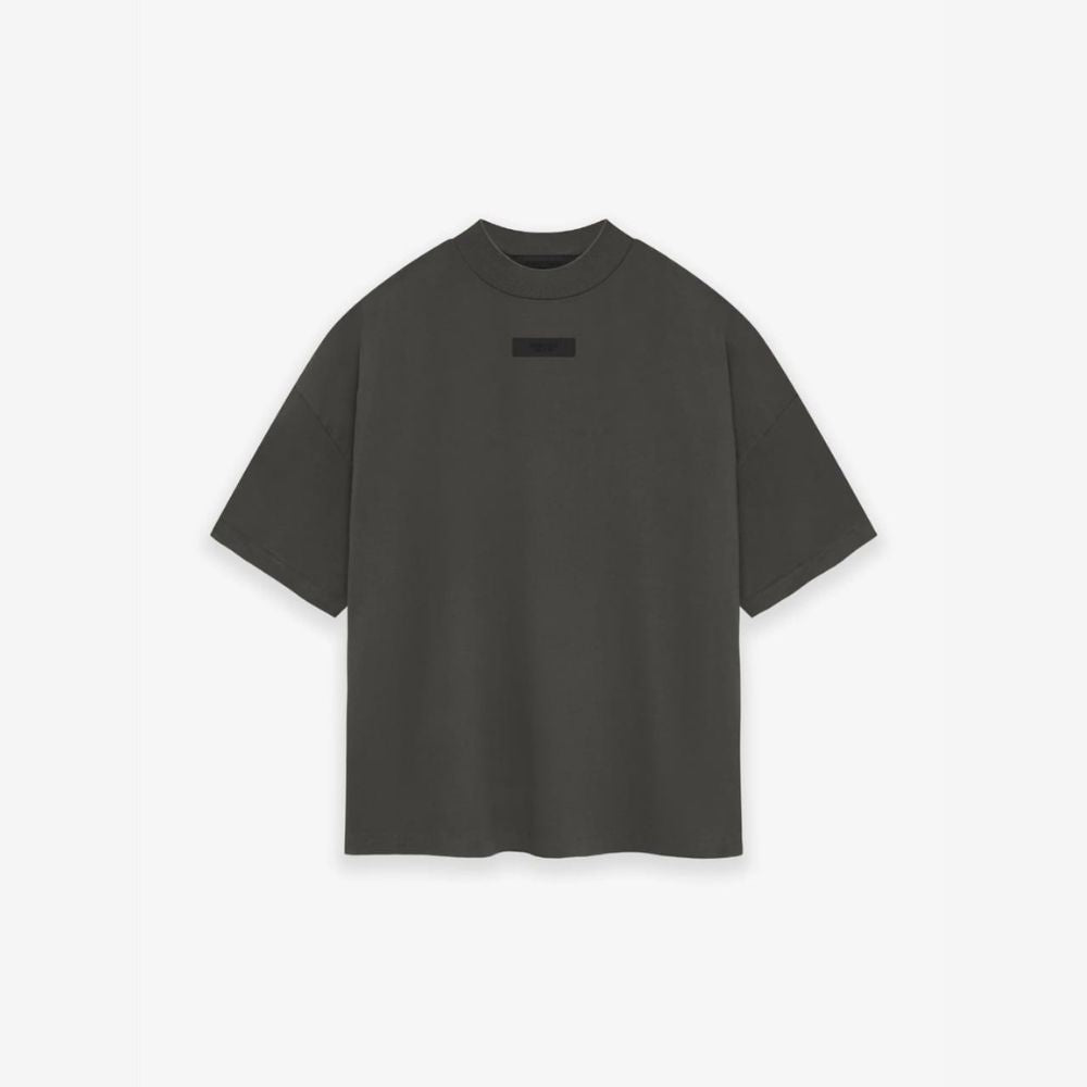 Heavyweight Cotton Jersey T-Shirt with Rubberized Chest Logo