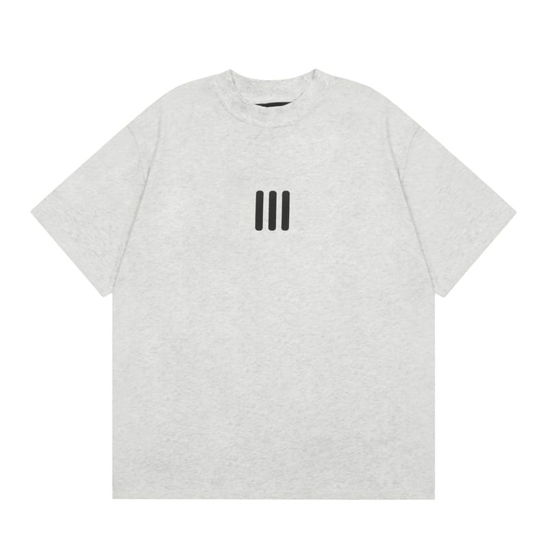 Three-Bar Graphic Oversized T-Shirt