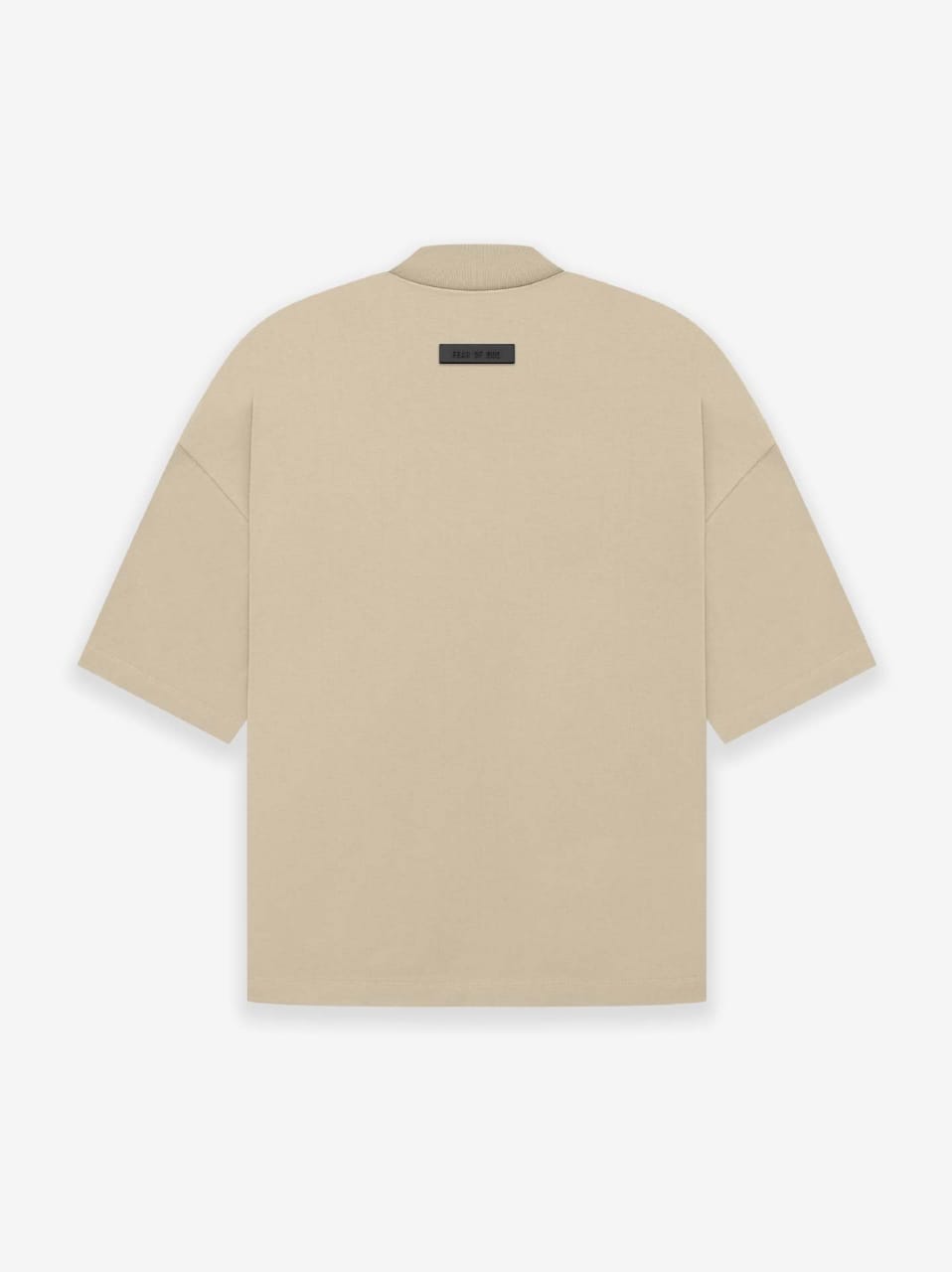 Short-Sleeve Mock Neck Oversized Tee