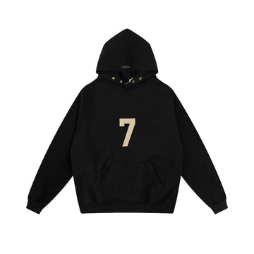 Men's Oversized Number Graphic Heavyweight Fleece Hoodie