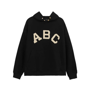 Oversized Arch Lettering & Number Graphic Hoodie